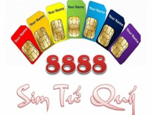 Sim tứ quý 8 là số thuê bao của bạn có chưa dãy số 8888. Đây là dòng sim khá đẹp về hình thức cũng như ý nghĩa của nó đem đến.