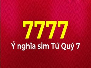 Sim tứ quý 7 là dòng sim số đẹp ẩn chứa nhiều ý nghĩa tuyệt vời đằng sau nó. Mà không phải ai cũng biết và khám phá ra điều đó.