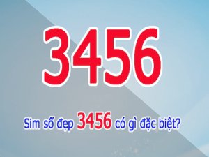 Sim đuôi 3456 là một trong những dòng sim số đẹp được yêu thích nhất hiện nay không chỉ bởi hình thức mà còn chứa đựng nhiều ý nghĩa tốt đẹp.