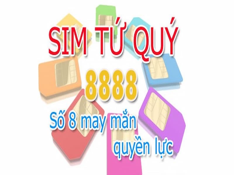 SIm tứ quý 8 là dòng sim được tạo nên từ 8 con số 8 liên tiếp