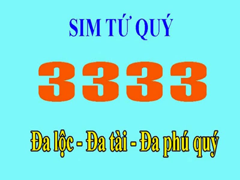 Sim 3333 luôn mang đến nhiều ý nghĩa tốt đẹp cho người dùng