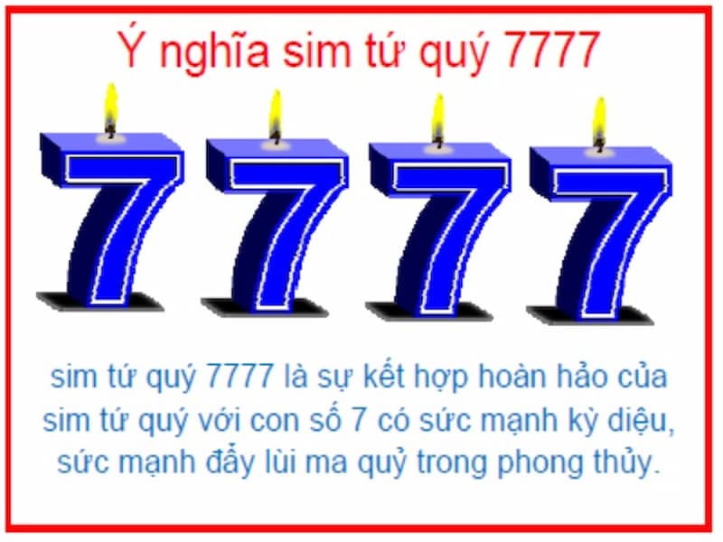 Ý nghĩa bí ẩn và huyền bí của dãy số 7777