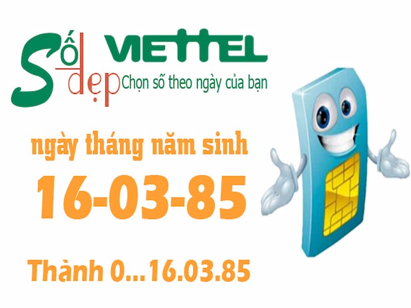 Dòng sim ngày, tháng, năm sinh là vật phẩm về dấu mốc của người dùng